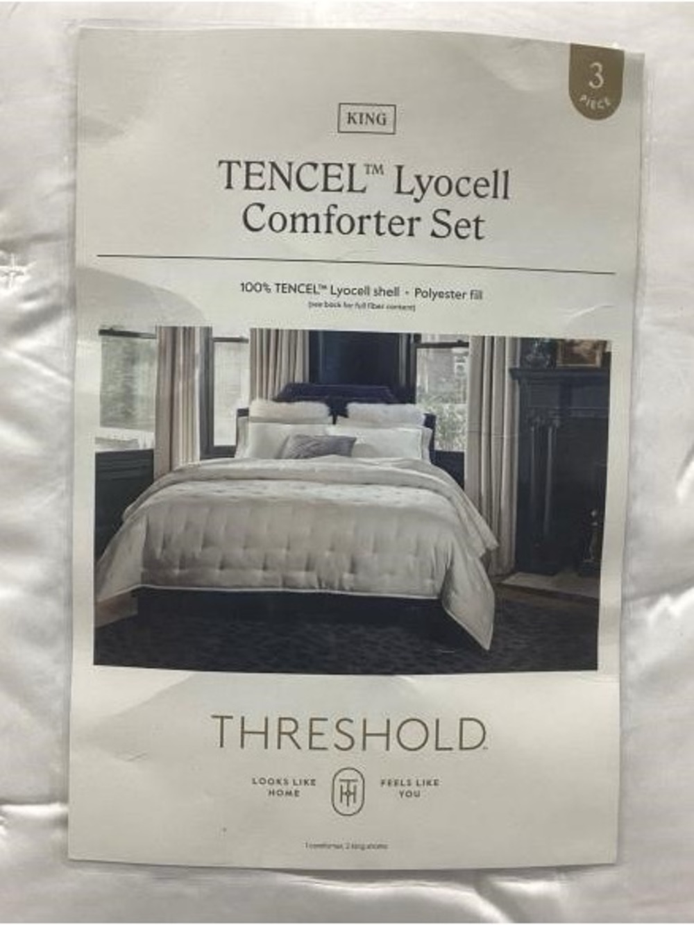 Threshold White TENCEL Lyocell King Comforter Set